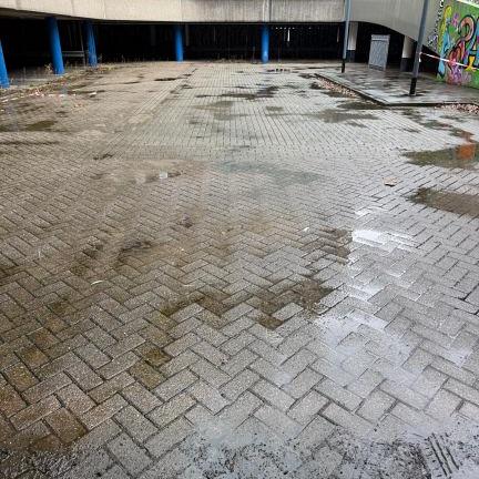 Gebruikte betonklinkers 21x10,5x8 Den Haag Heide (losgestort)