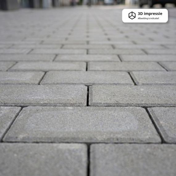 BSS 20x10x8 cm grijs (mini-facet, met deklaag)