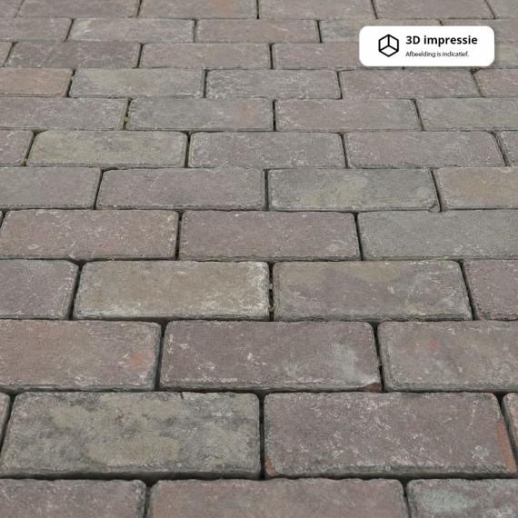 Oude gebakken keiformaten Doornenburg plat (op pallets)