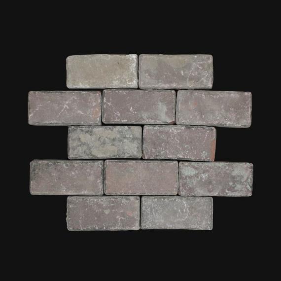 Oude gebakken keiformaten Doornenburg plat (op pallets)