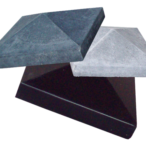 paalm. 44x44en35x44 zwart beton