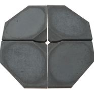 Parasoltegel 45x45x8 cm zwart beton