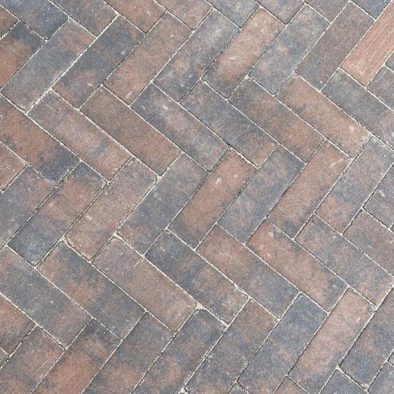 GDF 24x8x8 cm bruin/zwart (zonder facet, met deklaag)