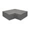 Oud Hollandse hoekstuk traptreden 90 graden buiten 40x20 cm antraciet