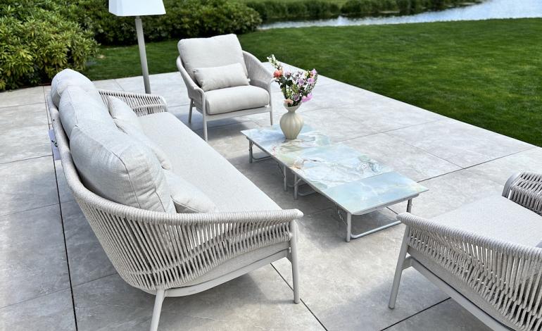 Zwevend terras in stijl 