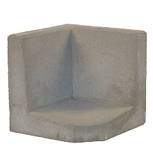 L-Hoeksteen 40x40x40 cm grijs