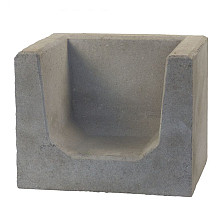 U-Hoeksteen grijs 40x50x40 cm