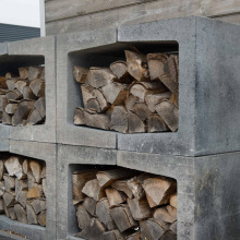 U-Steen 40x50x40 cm grijs