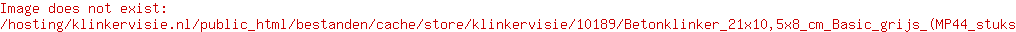 Betonklinker 21x10,5x8 cm Basic grijs (MP/44 stuks)