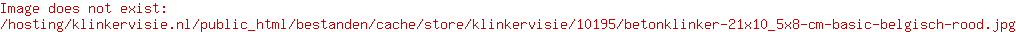 Betonklinker 21x10,5x8 cm Basic Belgisch rood