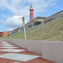 HK50-200VL (Hoek verstek link) Keerwand 200x50x50 cm