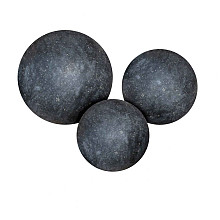 Black granite bollen gepolijst (1x25 cm, 1x35 cm,1x45 cm)