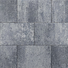 Straksteen 20x30x5 cm grijs/zwart