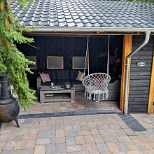 Antieke trommel 20x30x6 cm oud bruin (voorheen bruin gv)