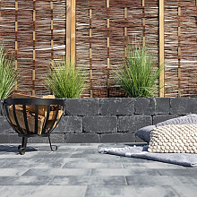 Linea trommel 15x15x30 cm antraciet