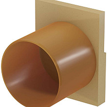 ACO Euroline H60 eindplaat met zijuitloop 60 mm