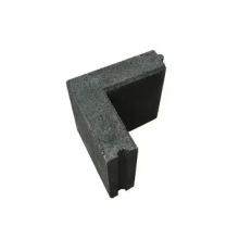 opsluitband hoekstuk 8x20 zwart