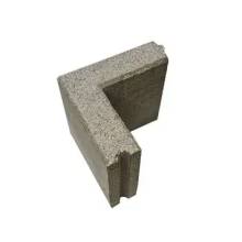 opsluitband hoekstuk 8x20 grijs