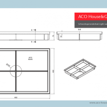 ACO Schoonloperonderdeel PP, 600x400mm