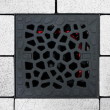 VoronoÔ rooster gietijzer. 250x250mm B12