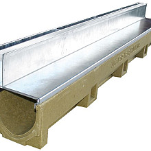 Euroline goot +LEDline RVS rooster 100cm