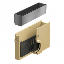 Euroline goot +LEDline RVS +vuilv. 50cm