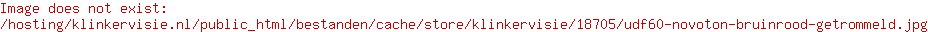 UDF65 Novoton bruin/rood getrommeld