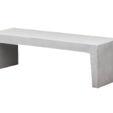 Tuinbank 45x45x120cm grijs en zwart