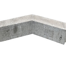 Opsluitband hoekstuk 10x20x40 cm 135' grijs