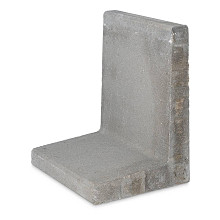 Betonnen L-element 50x50x80 grijs