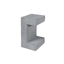 Betonnen U-element 15x20x30 grijs