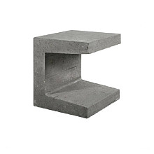Betonnen U-element 30x30x40 grijs