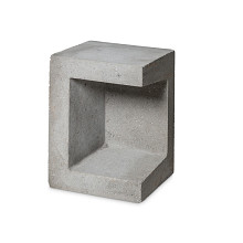 Betonnen U-hoekelement 30x30x40 grijs of zwart