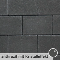 Futura 60x30x8 cm zwart kristaleffect (mini-facet, met deklaag)