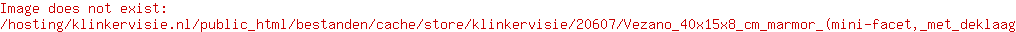 Vezano 40x15x8 cm marmor (mini-facet, met deklaag)