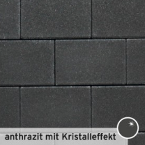 Futura 30x20x8 cm zwart kristaleffect (mini-facet, met deklaag)