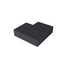 Schellevis oud hollandse trap hoekstuk 90° (37/15) binnen carbon 60x60 cm