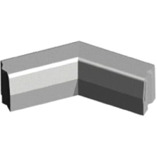 Trottoirband 13/15x25 cm hoek 135 graden inwendig grijs visbek