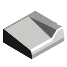 Inritblok 18/20 18x50x50 rechts grijs visbek