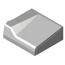 Inritblok 18/20 18x50x50 links grijs visbek