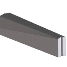 Trottoirband 13/15x20-10x20 verloop rechts zwart visbek/h&d