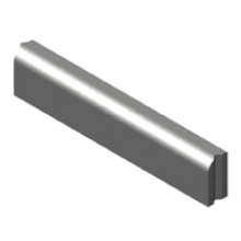 Gazonband 10x20x100 cm grijs visbek