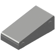Invalide-inritblok 13/15 20/10x60x30 midden grijs vk