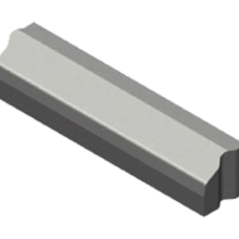 Geleideband 7/20x20x100 cm recht grijs visbek
