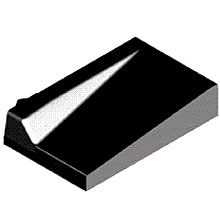 Invalide-inritblok 13/15 17/8X75X50 links zwart visbek