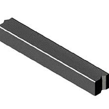 Inritband 13/15-15x12x100 midden zwart visbek