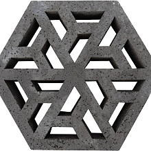 Schellevis oud hollandse eco-tegel 37,5x37,5x7 cm antraciet