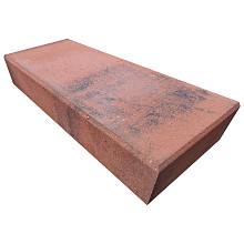 Traptrede (strak) 100x40x16 roestbruin