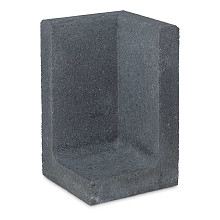 Betonnen L-hoekelement 50x50x120 zwart