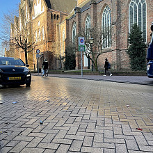 Oude gebakken keiformaten Noord (op pallets)